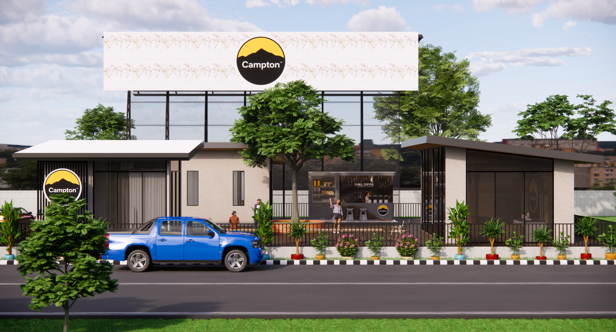 Campton Alang — Full Frontage