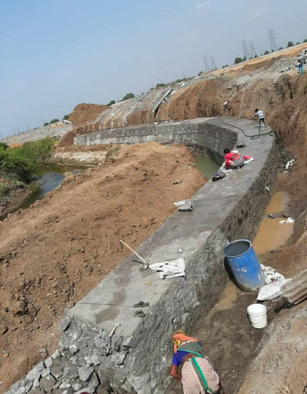 Riverbank Retaining Wall