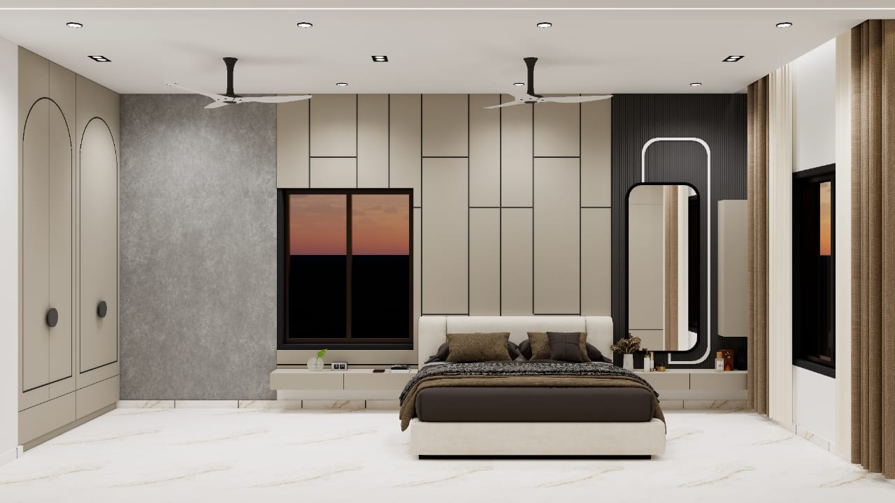 Taupe Master Bedroom